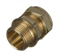 Brass Compression Male Iron Straight - 8mm x 3/8in BSP